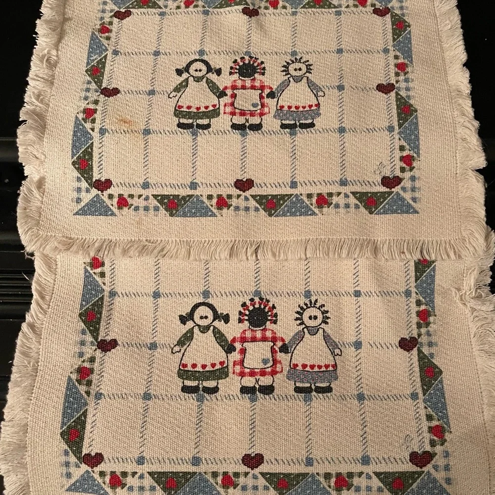 90s Pottery Barn Doll Placemats